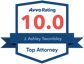 Avvo Rating 10.0 J. Ashley Twombley Top Attorneys badge