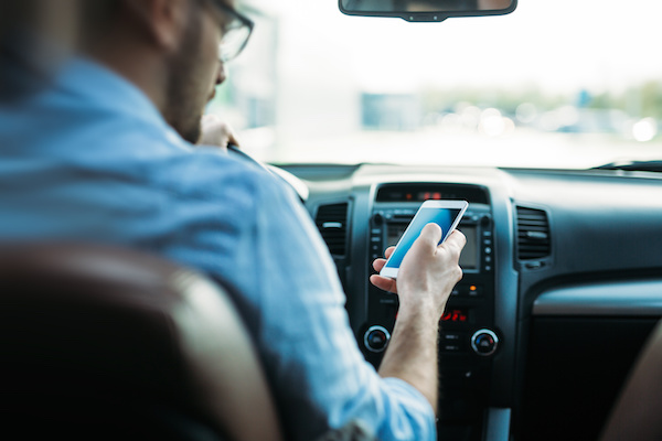 driver texting while using cruise control in South Carolina